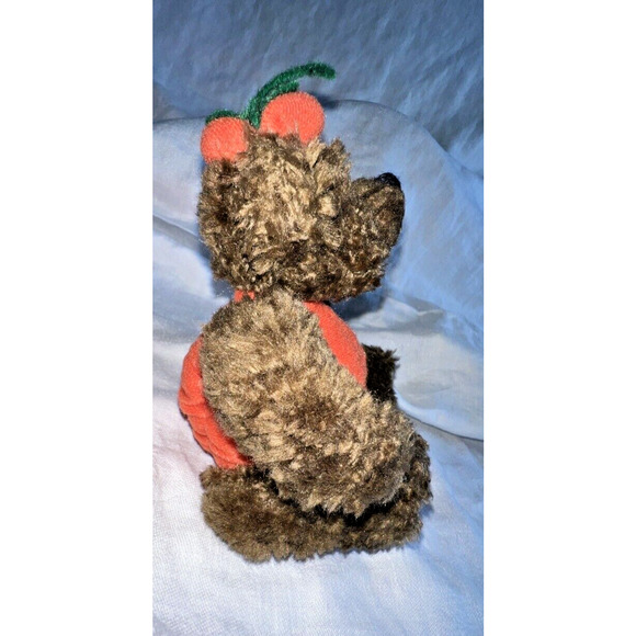 1993 ty Attic Treasures Peter Bear in Halloween Pumpkin Costume Jointed Tags - Picture 4 of 9